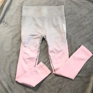 Gymshark Seamless Ombré Pink Leggings Size M